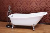 Slipper cast iron bathtub